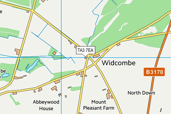 TA3 7EA map - OS VectorMap District (Ordnance Survey)