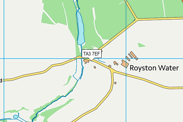 TA3 7EF map - OS VectorMap District (Ordnance Survey)