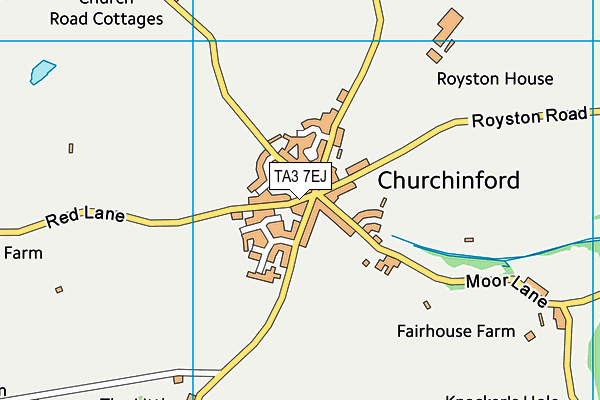 TA3 7EJ map - OS VectorMap District (Ordnance Survey)