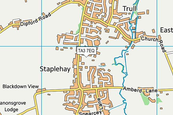 TA3 7EQ map - OS VectorMap District (Ordnance Survey)