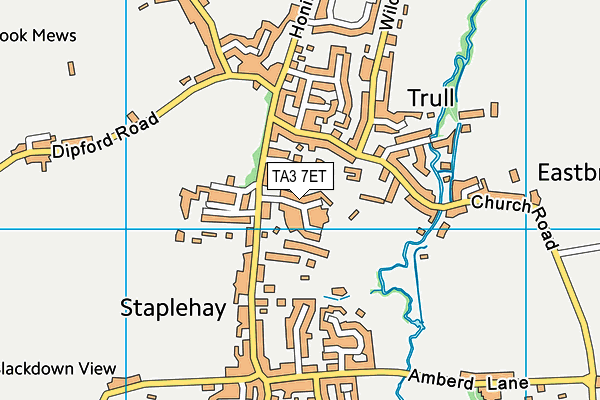 TA3 7ET map - OS VectorMap District (Ordnance Survey)