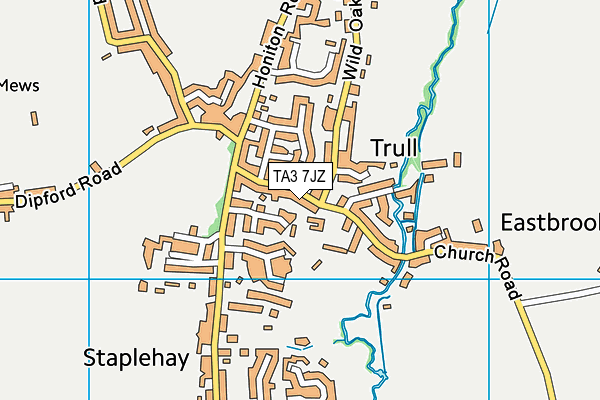 Trull Park map (TA3 7JZ) - OS VectorMap District (Ordnance Survey)