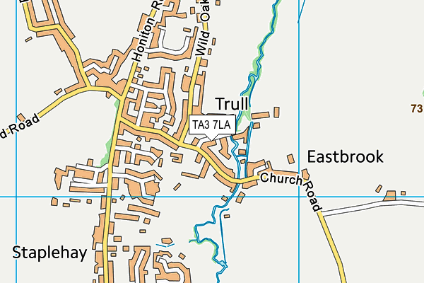 TA3 7LA map - OS VectorMap District (Ordnance Survey)