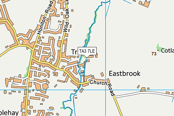 TA3 7LE map - OS VectorMap District (Ordnance Survey)