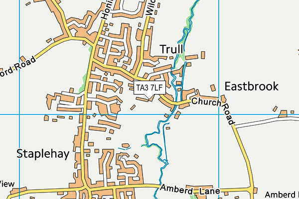 TA3 7LF map - OS VectorMap District (Ordnance Survey)