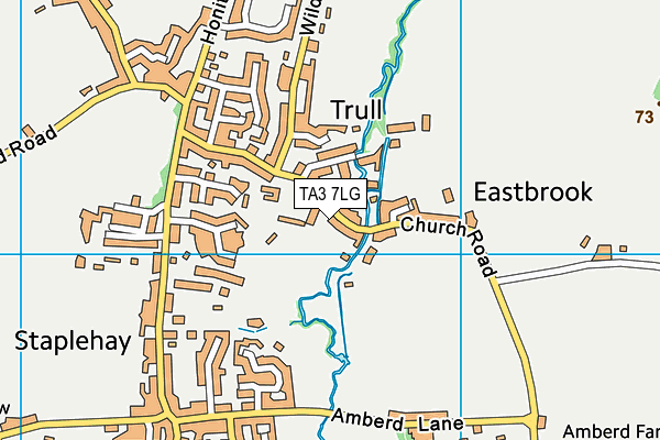 TA3 7LG map - OS VectorMap District (Ordnance Survey)