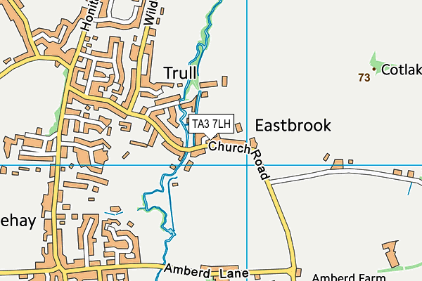 TA3 7LH map - OS VectorMap District (Ordnance Survey)