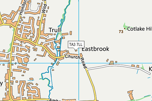 TA3 7LL map - OS VectorMap District (Ordnance Survey)