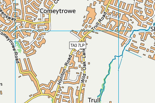 TA3 7LP map - OS VectorMap District (Ordnance Survey)