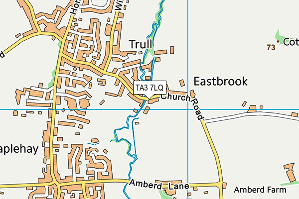 TA3 7LQ map - OS VectorMap District (Ordnance Survey)