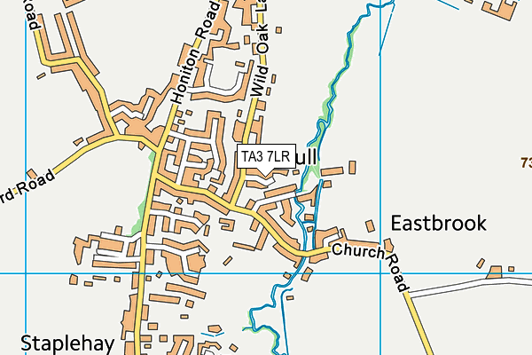 TA3 7LR map - OS VectorMap District (Ordnance Survey)