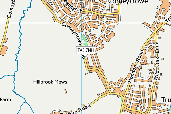 TA3 7NH map - OS VectorMap District (Ordnance Survey)