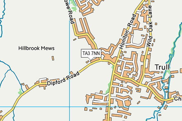 TA3 7NN map - OS VectorMap District (Ordnance Survey)