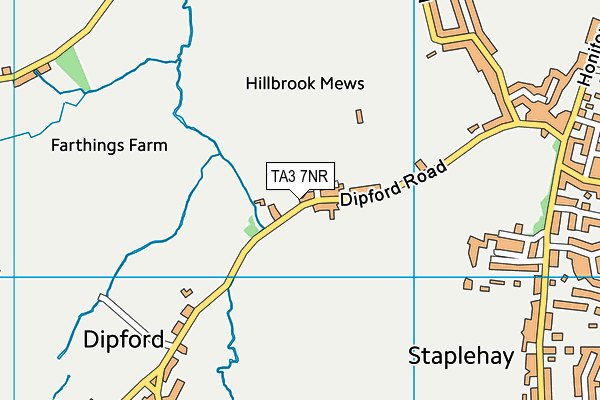 TA3 7NR map - OS VectorMap District (Ordnance Survey)