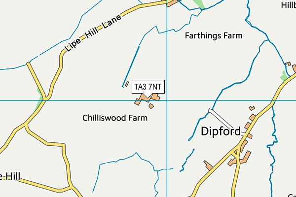 TA3 7NT map - OS VectorMap District (Ordnance Survey)