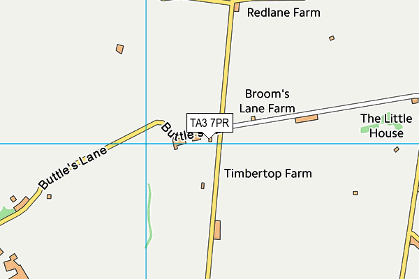 TA3 7PR map - OS VectorMap District (Ordnance Survey)