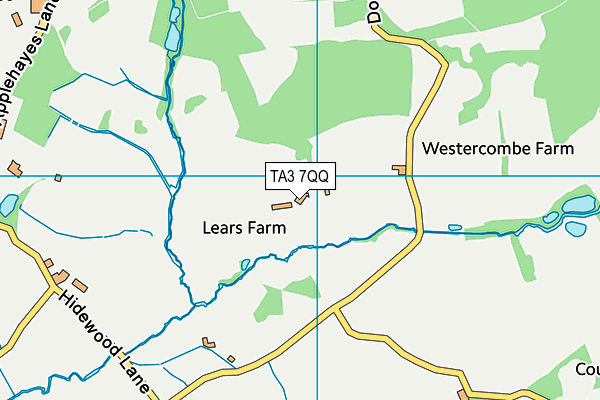 TA3 7QQ map - OS VectorMap District (Ordnance Survey)
