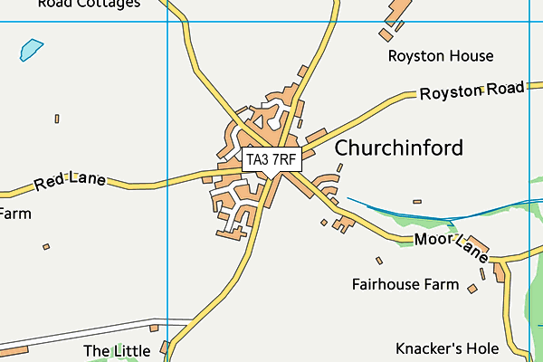 TA3 7RF map - OS VectorMap District (Ordnance Survey)