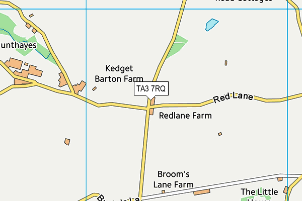 TA3 7RQ map - OS VectorMap District (Ordnance Survey)