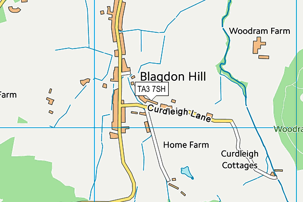 TA3 7SH map - OS VectorMap District (Ordnance Survey)