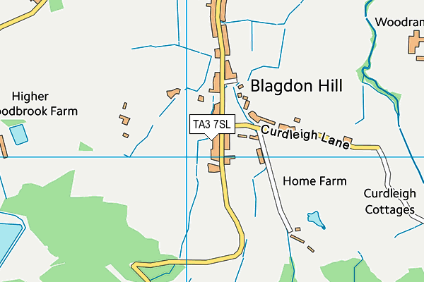 TA3 7SL map - OS VectorMap District (Ordnance Survey)