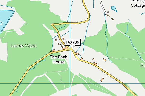 TA3 7SN map - OS VectorMap District (Ordnance Survey)