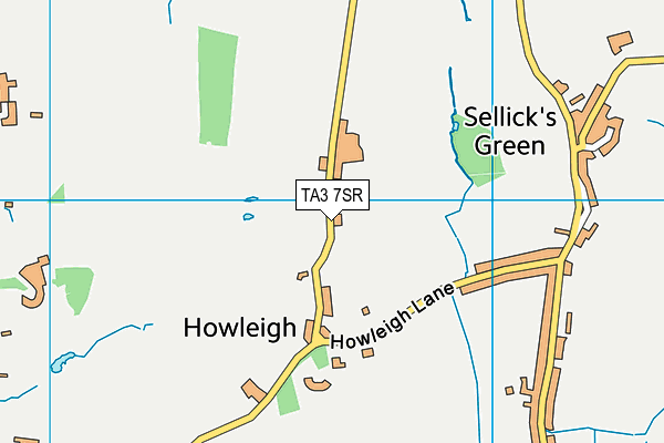 TA3 7SR map - OS VectorMap District (Ordnance Survey)