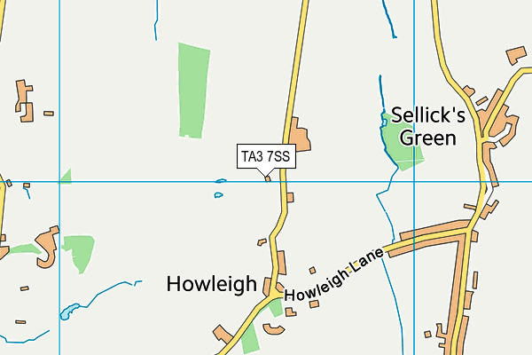 TA3 7SS map - OS VectorMap District (Ordnance Survey)