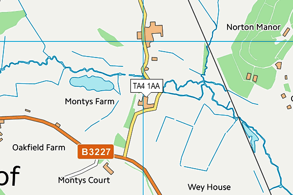 TA4 1AA map - OS VectorMap District (Ordnance Survey)