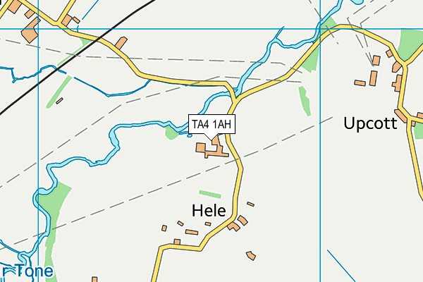 TA4 1AH map - OS VectorMap District (Ordnance Survey)