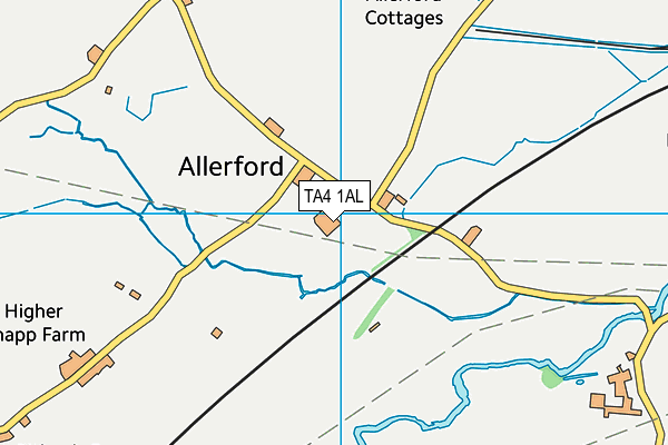 TA4 1AL map - OS VectorMap District (Ordnance Survey)