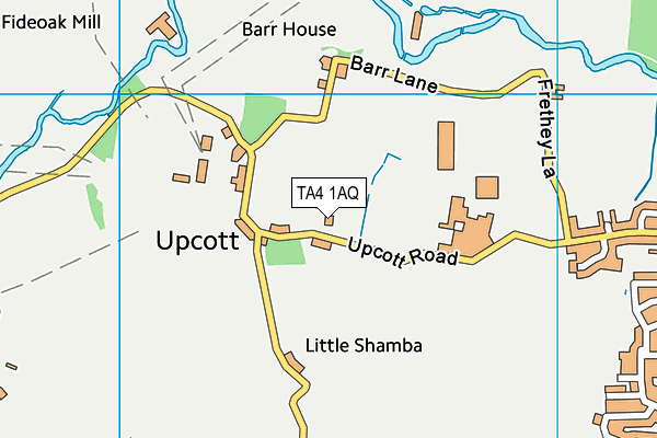 TA4 1AQ map - OS VectorMap District (Ordnance Survey)