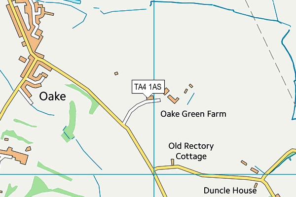 TA4 1AS map - OS VectorMap District (Ordnance Survey)