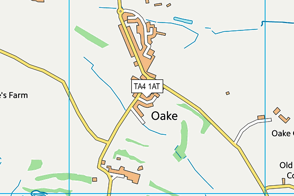 TA4 1AT map - OS VectorMap District (Ordnance Survey)