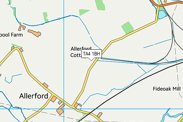 TA4 1BH map - OS VectorMap District (Ordnance Survey)