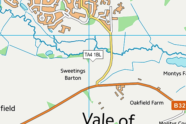 TA4 1BL map - OS VectorMap District (Ordnance Survey)