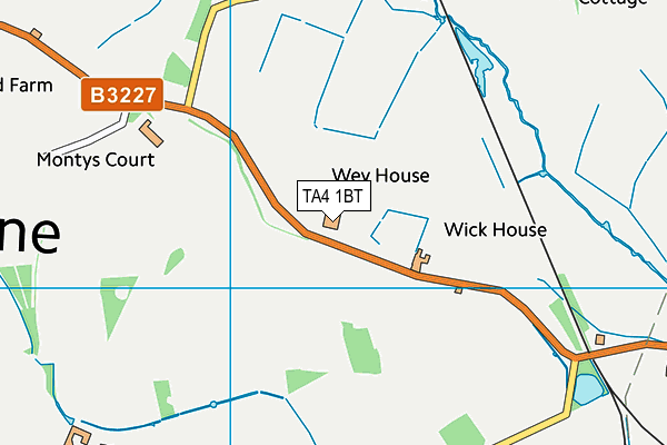 TA4 1BT map - OS VectorMap District (Ordnance Survey)