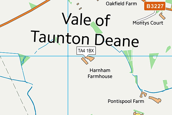 TA4 1BX map - OS VectorMap District (Ordnance Survey)