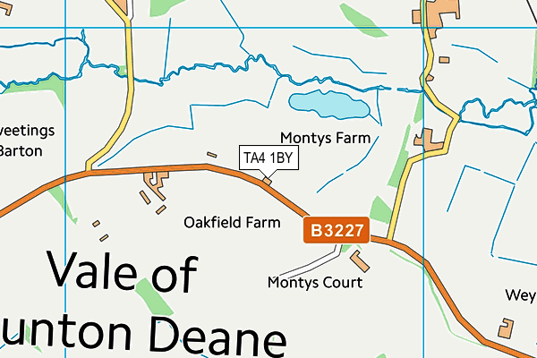 TA4 1BY map - OS VectorMap District (Ordnance Survey)