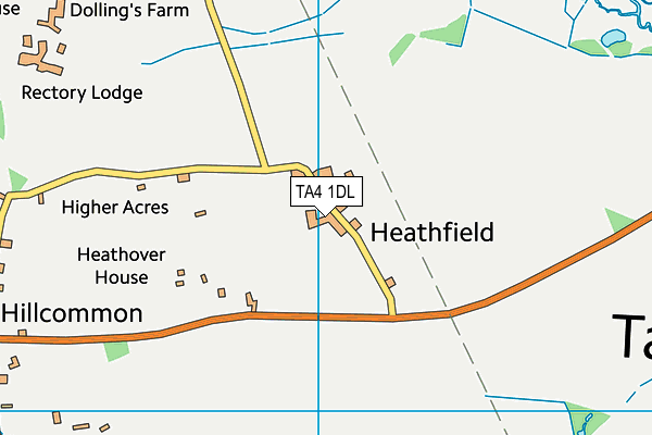 TA4 1DL map - OS VectorMap District (Ordnance Survey)