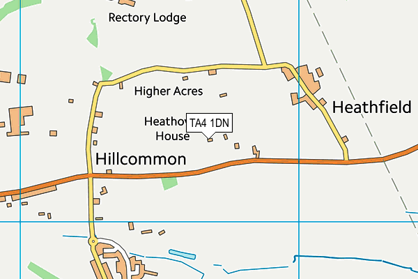 TA4 1DN map - OS VectorMap District (Ordnance Survey)