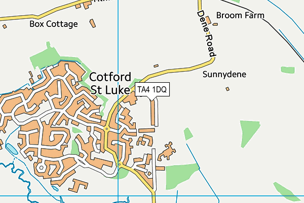 TA4 1DQ map - OS VectorMap District (Ordnance Survey)