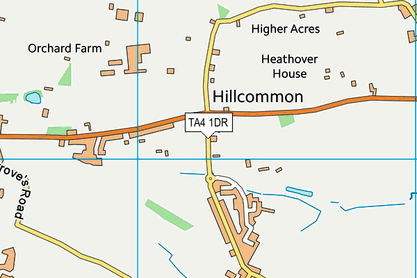 TA4 1DR map - OS VectorMap District (Ordnance Survey)