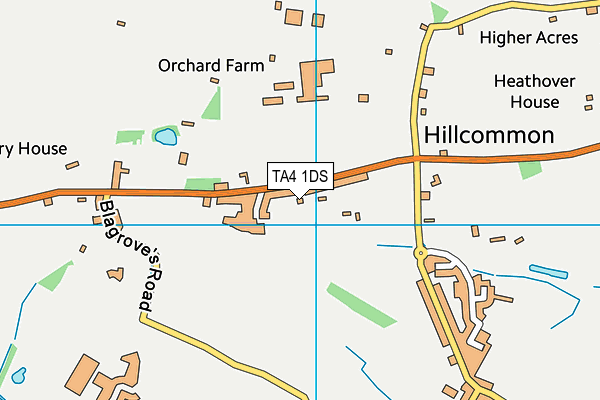 TA4 1DS map - OS VectorMap District (Ordnance Survey)
