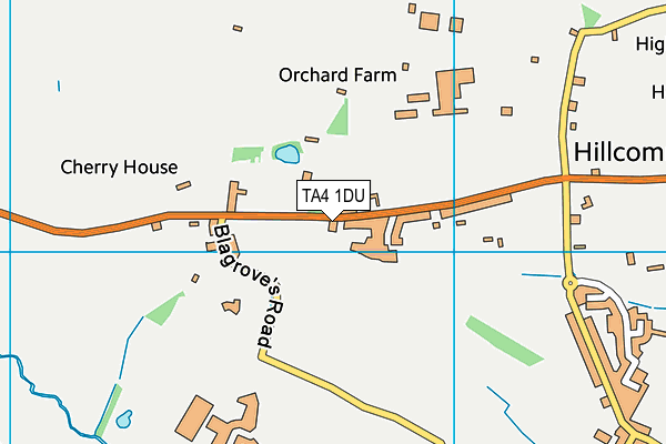 TA4 1DU map - OS VectorMap District (Ordnance Survey)