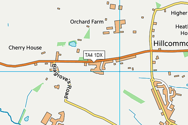 TA4 1DX map - OS VectorMap District (Ordnance Survey)