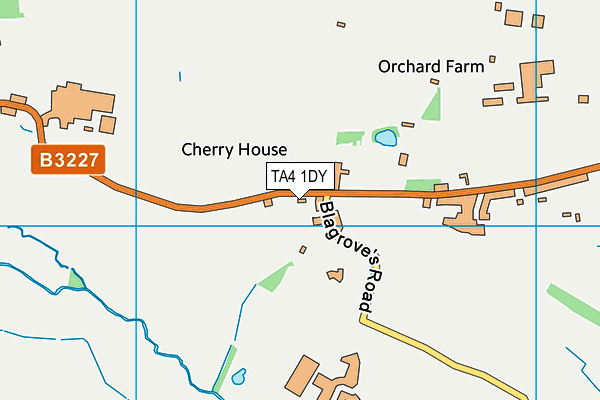 TA4 1DY map - OS VectorMap District (Ordnance Survey)