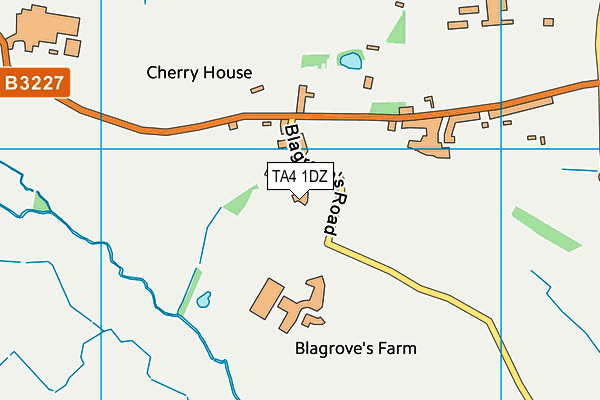 TA4 1DZ map - OS VectorMap District (Ordnance Survey)