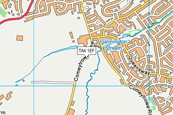 TA4 1EF map - OS VectorMap District (Ordnance Survey)