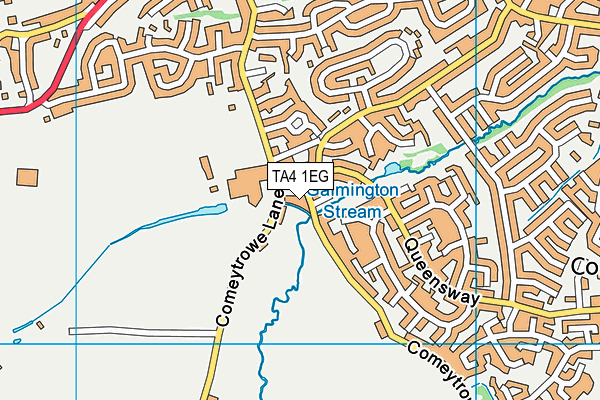 TA4 1EG map - OS VectorMap District (Ordnance Survey)